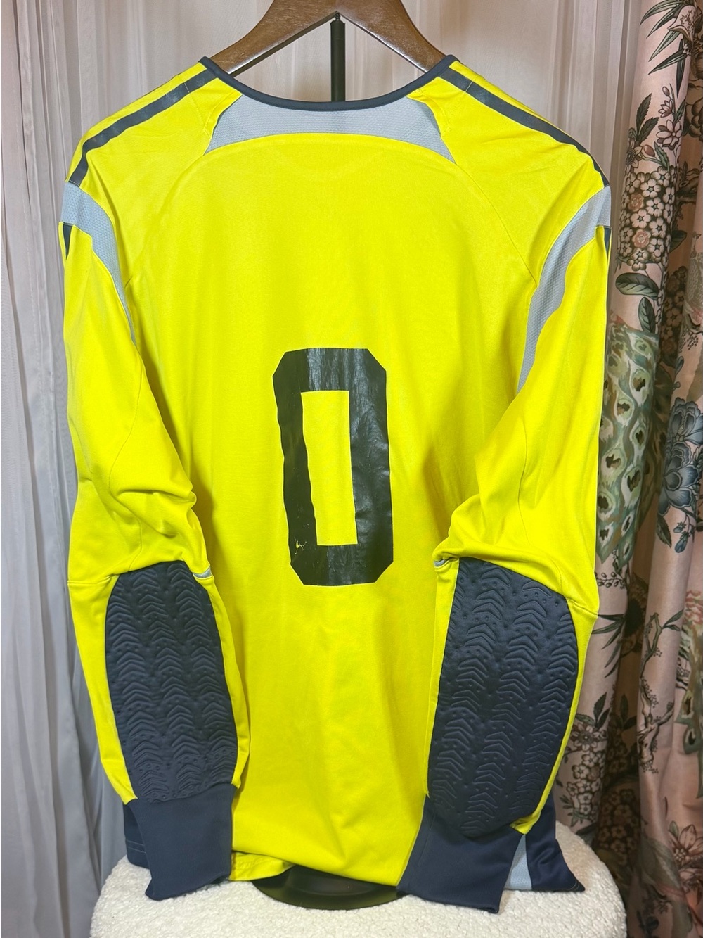 Adidas Neon Yellow and Gray Men’s Goalkeeper Jersey - Picture 3 of 6